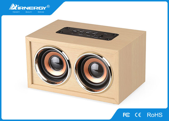 Outdoor Retro Wooden Speaker Sound Bar With TF Cards , 2.4GHz Frequency
