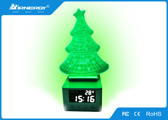 De Spreker van Bluetooth van de Wekkergift met 7 Kleuren LEIDEN Licht, Aangepast Patroon